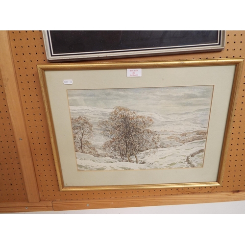 484 - A George Graham watercolour landscape, signed and dated 1943