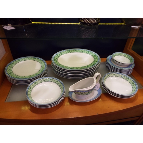 78 - A selection of Wedgwood ‘Watercolour’ dinner service comprising of dinner plates, side plates, bowls... 