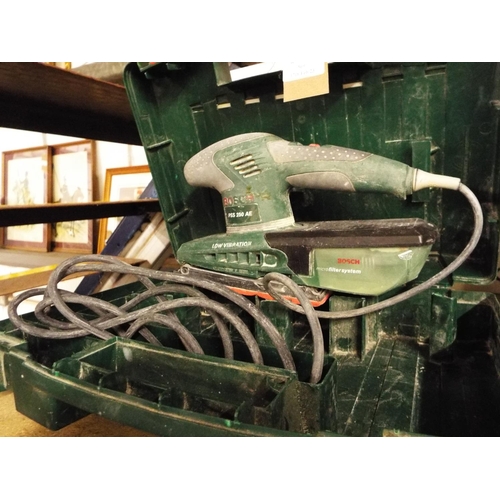 A boxed Bosch PSS 250 AE electric sander