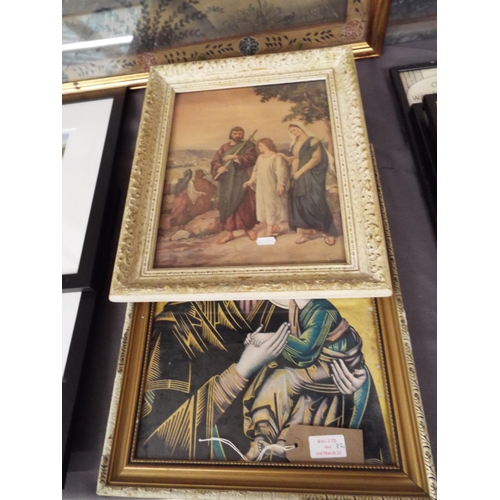 Two vintage religious prints