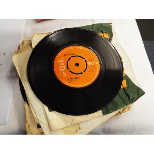 79 - A mixed selection of 45rpm to include 'Adam Faith', 'The Shadows', 'Elvis Presley' etc