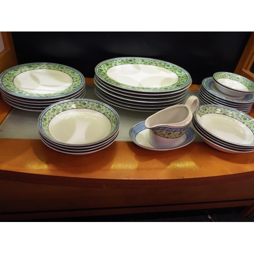 60 - A selection of Wedgwood ‘Watercolour’ dinner service comprising of dinner plates, side plates, bowls... 