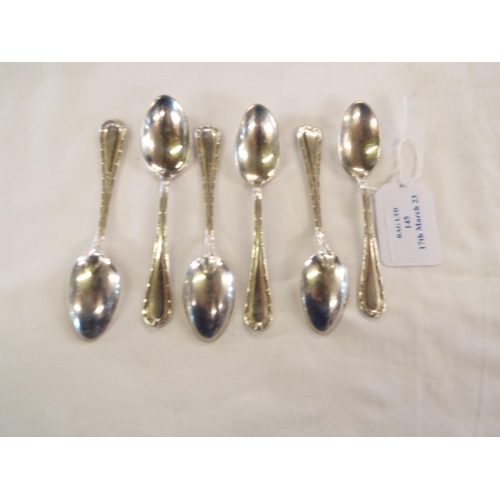 145 - A set of six Birmingham 1913 silver teaspoons