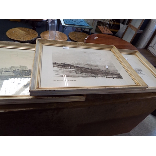 408 - Three prints of WWI scenes