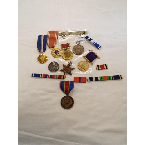 127 - A mixed selection of assorted medals to include The 1939-1945 Star, Sangram medal, Army of Occupatio... 