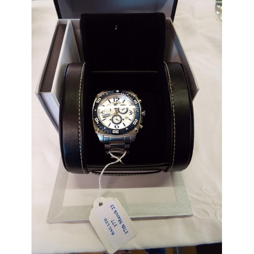 177 - A boxed as new gents Jorg Gray Big Sport chronograph wristwatch