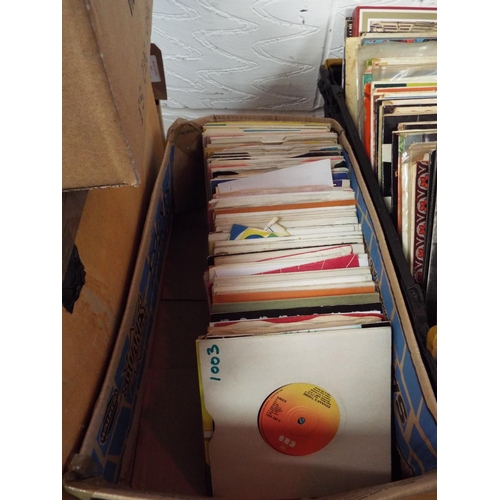 687 - A selection of 45 rpm records to include Freddie and the Dreamers, Paul McCartney, Boney M, David Ca... 