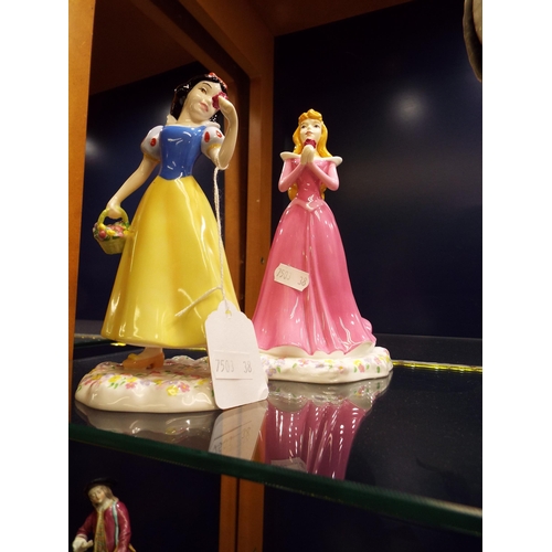 4 - A Royal Doulton Disney princess Sleeping Beauty and Snow White