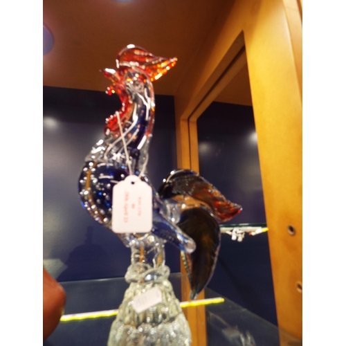 46 - A Murano glass Cockerel