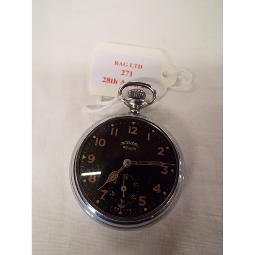 271 - A vintage military Ingersoll pocket watch