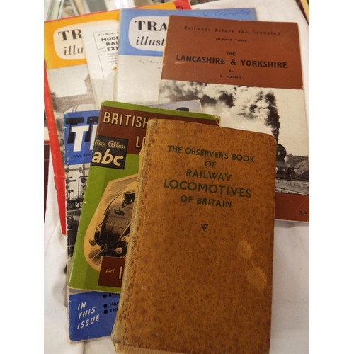 125 - A mixed selection of assorted Railway ephemera to include Observers books pamphlets etc