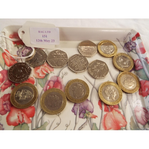 151 - A selection of collectable £2.00 and 50p coins