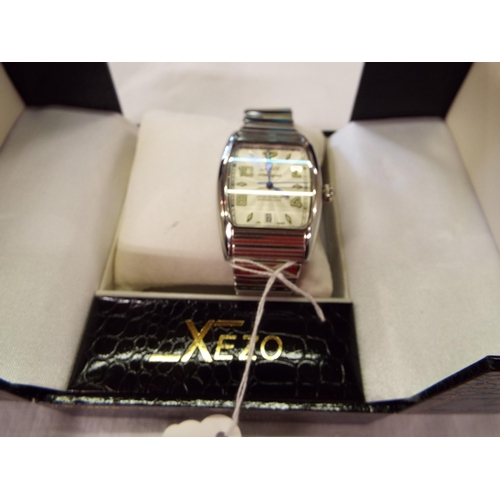 185 - A boxed as new Xezo Unite 4 Good Incognito Limited Edition automatic wristwatch stainless steel with... 