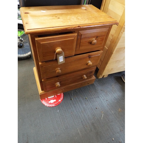 618 - A pine bedside chest