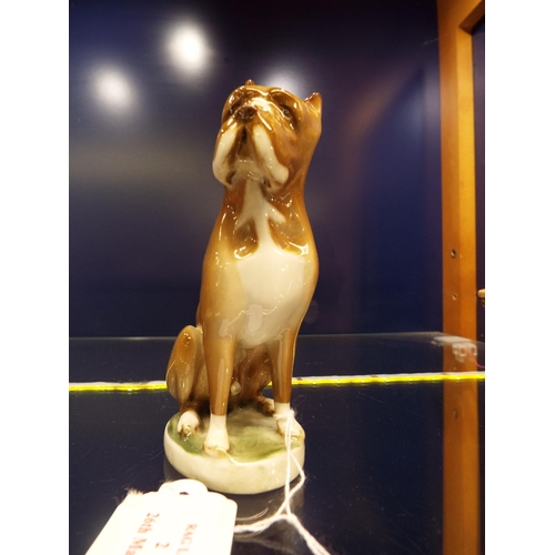 2 - A Zsolnay Pecs porcelain Boxer dog