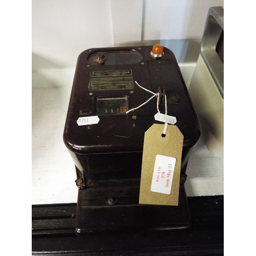 378 - A vintage AEG Bakelite electric meter