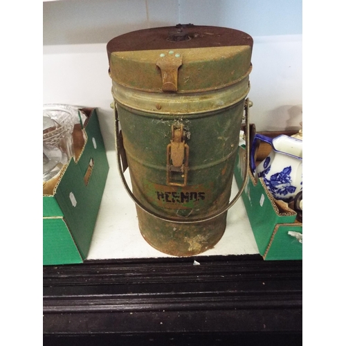 390 - A vintage field thermos