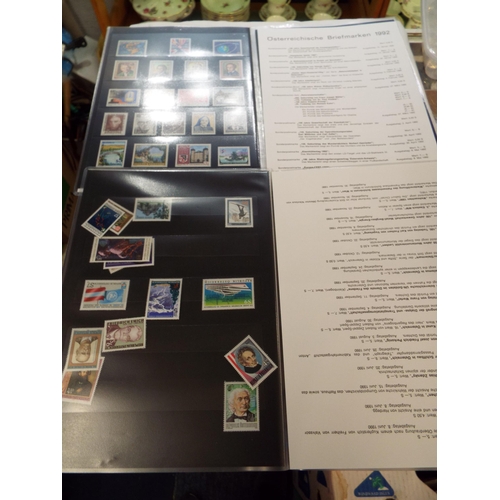 77 - A selection of Austria 1990, 1991 and 1992 stamp year packs