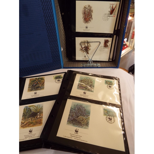 84 - A box of forty one World Wildlife Fund animals sets of four 1st Day covers