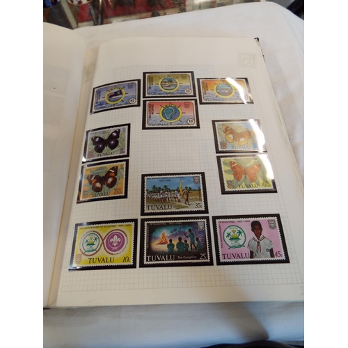 85 - An album containing a collection of Tuvalu 1976-1990 un-mounted mint stamps