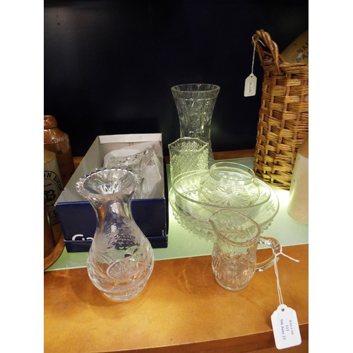 113 - A mixed selection of glass-ware