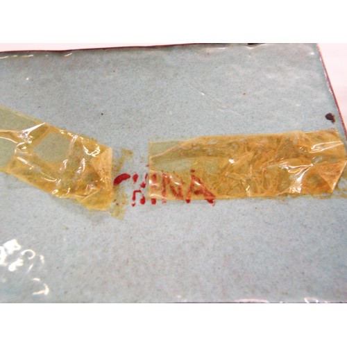 67 - A Chinese cloisonné box and pin dish, two ginger jars, shallow bowl, rice cup and vase