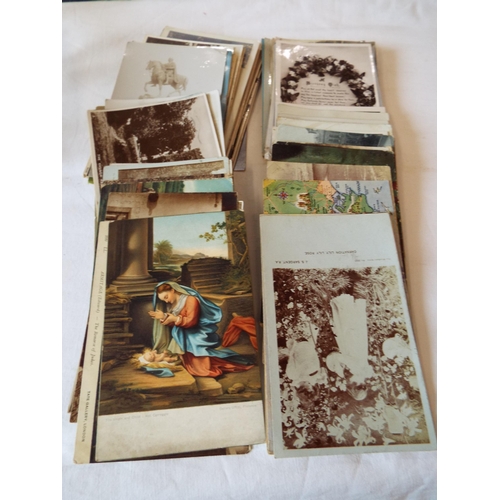 122 - A selection of topographical postcards to include portrait, landscape etc