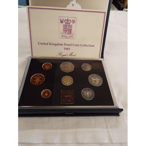 177 - A boxed Royal Mint 1983 proof coin collection