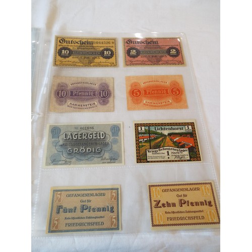 146 - A selection of military Wartime banknotes for Afghanistan, Austria, Germany