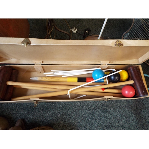 515 - A boxed The Standard Townsend croquet set