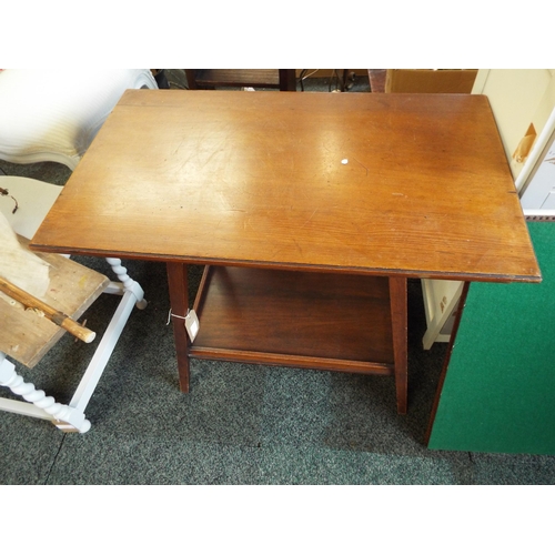 522 - A mahogany two tiered side table