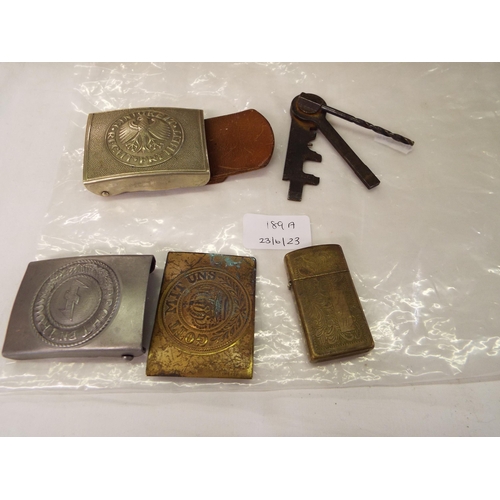 189A - A selection of German buckles