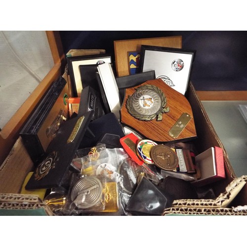 148 - A large selection of shooting trophy's and medallions