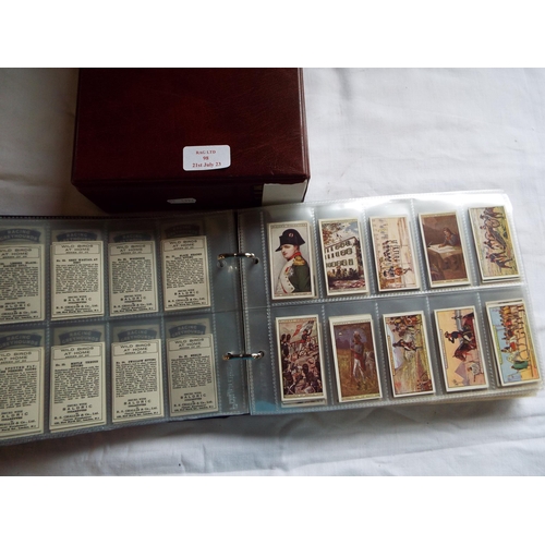 98 - An album housing approx five hundred cigarette cards to include 'Chairman and Vice Chair Miniatures'... 