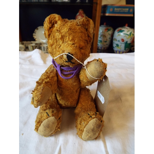 159 - A vintage jointed teddy bear