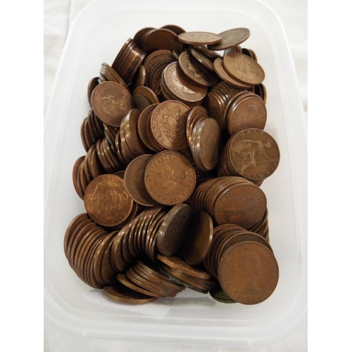 176 - A selection of half penny coins