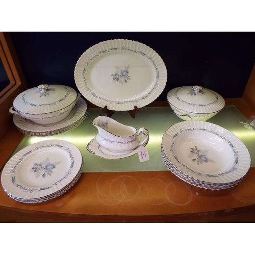 44 - A mixed selection of Paragon 'Morning Rose' dinner ware to include meat platter, tureens, plates, bo... 