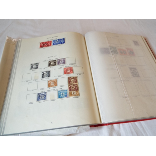 76 - A Stanley Gibbons King George VI stamp album containing stamps of the World to include Aden, Barbado... 