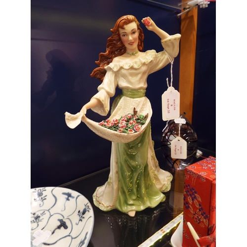 8 - A Franklin Mint porcelain figurine 'My Wild Irish Rose' musical No 0802