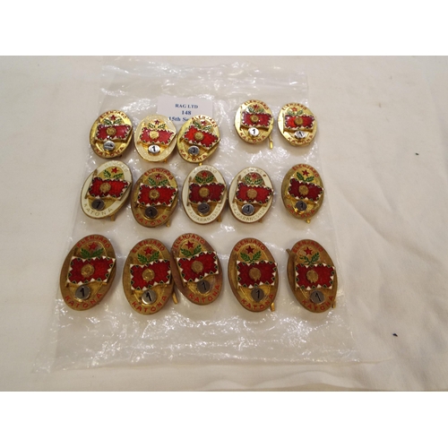 148 - A selection of Hungarian enamel military badges