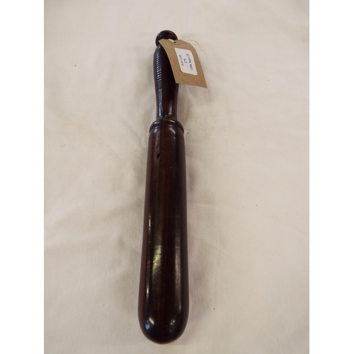 179 - A vintage Lignum Vitae truncheon