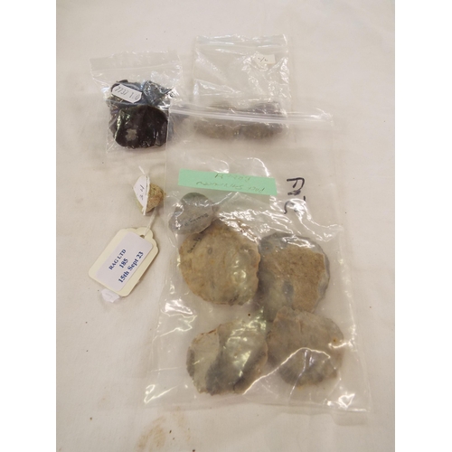 185 - A selection of Neolithic flints in bag