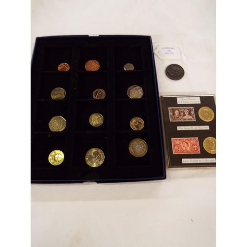 187 - A Royal Mint 2010 UK Brilliant uncirculated coin collection together with a GB 20th century Coronati... 