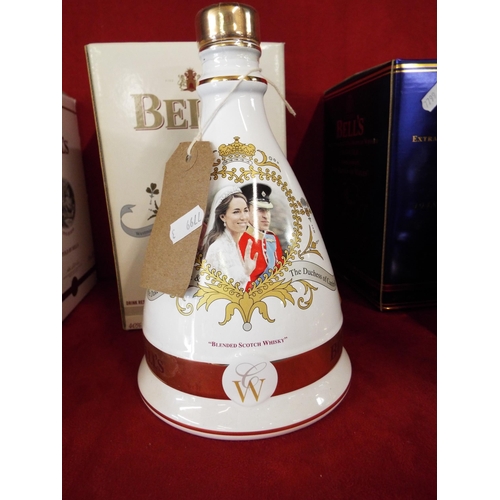 239 - A unopened boxed limited edition Bells Whisky decanter commemorating the Royal Wedding of The Duke a... 