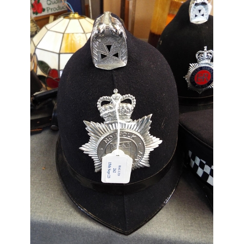 262 - A Norfolk Constabulary policeman's helmet