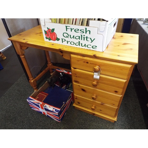 320 - A pine dressing table with four short drawers