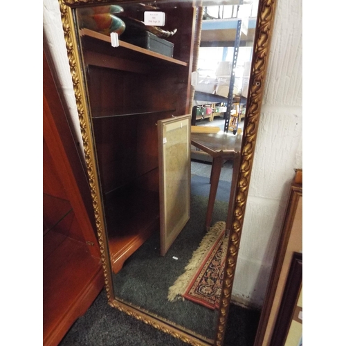 501 - A gilt framed oblong mirror