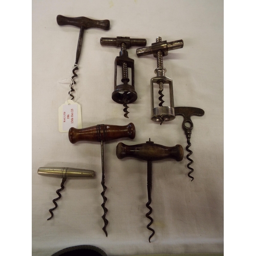 A selection of vintage corkscrews