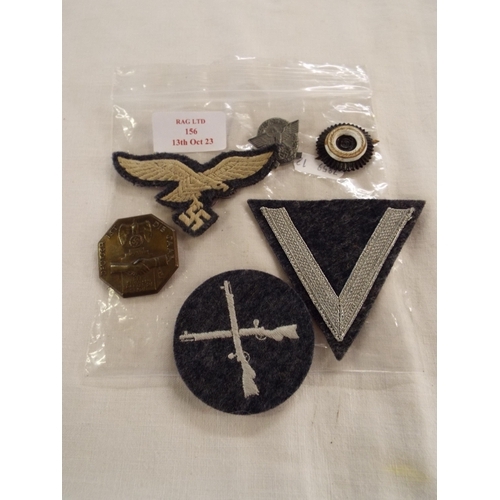 156 - A mixed selection of WWII German badges