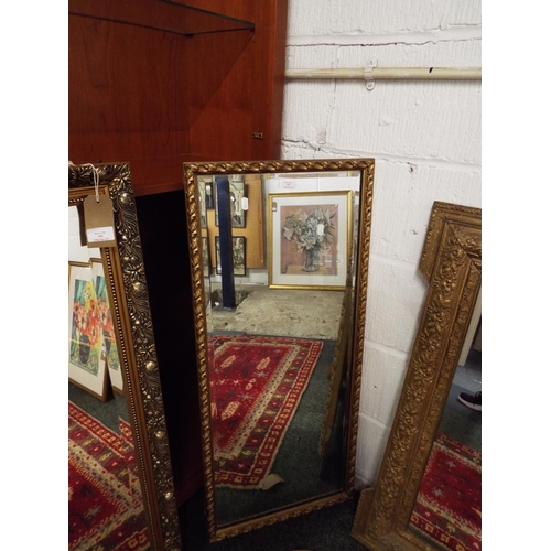 397 - A gilt framed oblong mirror